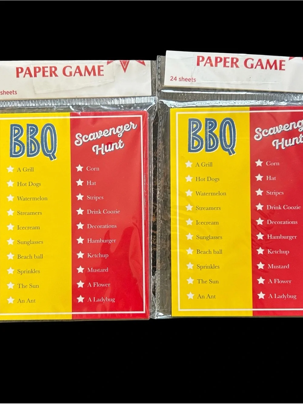 Summer BBQ Party Supply Kit 26 Piece Lot Banners, Games, Jumbo Cards, Decor New
